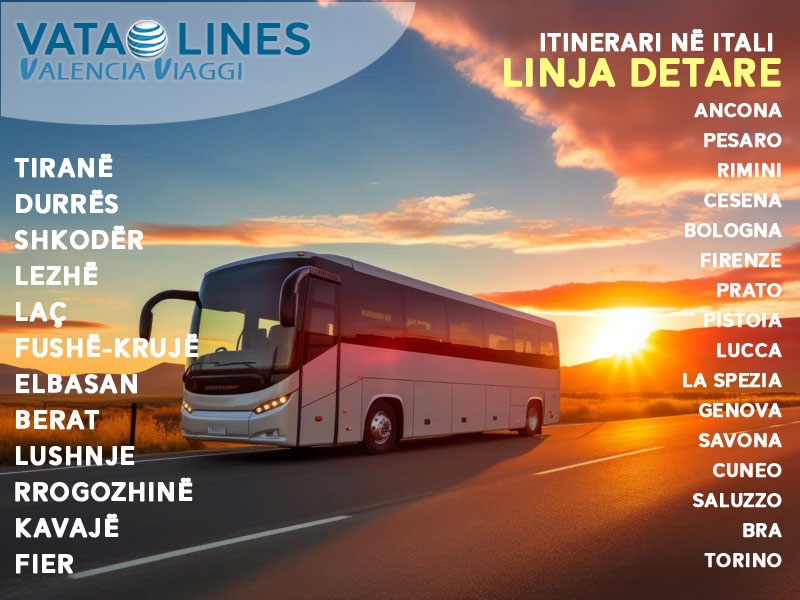 Foto 2 - VATA LINES & VALENCIA VIAGGI - Udhëtime me autobus ne Itali – Shqipëri – Itali